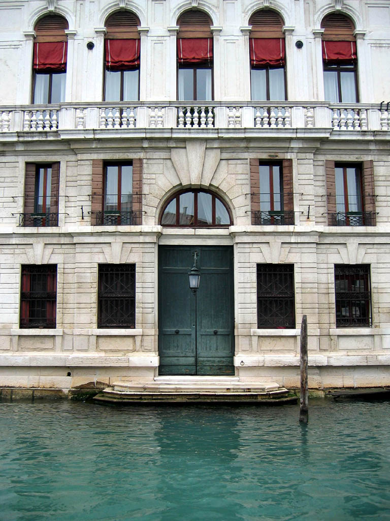 A typical building facing the "street"