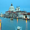 View of Basilica di Santa Maria Della Salute at dawn, from Canal Grande