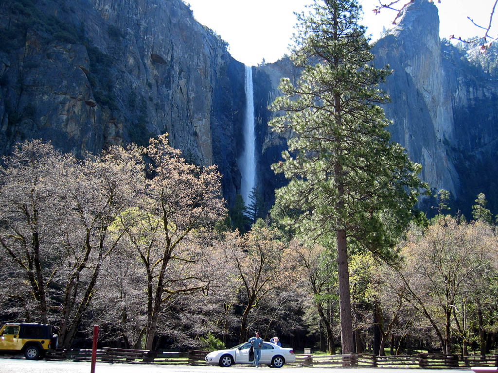 Bridalveil Falls (188m tall)