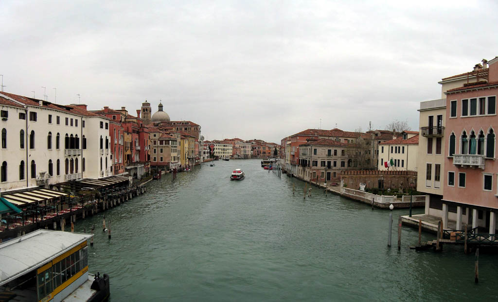 Canal Grande, panorama looking East from Ponte Degli Scalzi