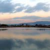 Horyuji Western Precinct - panorama from across pond