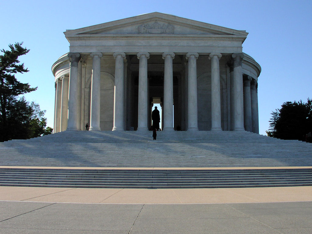 Thomas Jefferson Memorial, view from Tidal Basin steps