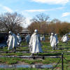 Korean War Veteran's Memorial - Soldiers on the battlefield