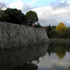 Nijo-jo Castle - Inner Moat and walls to Honmaru Palace