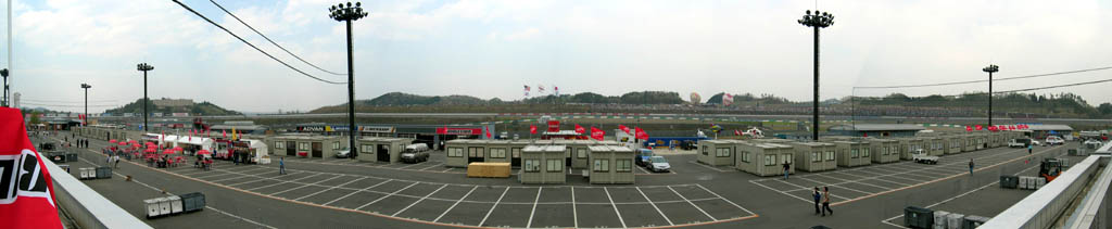 Indy 300 - Panorama of the back stretch