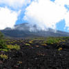 Mt. Fuji - Panorama of summit through the clouds