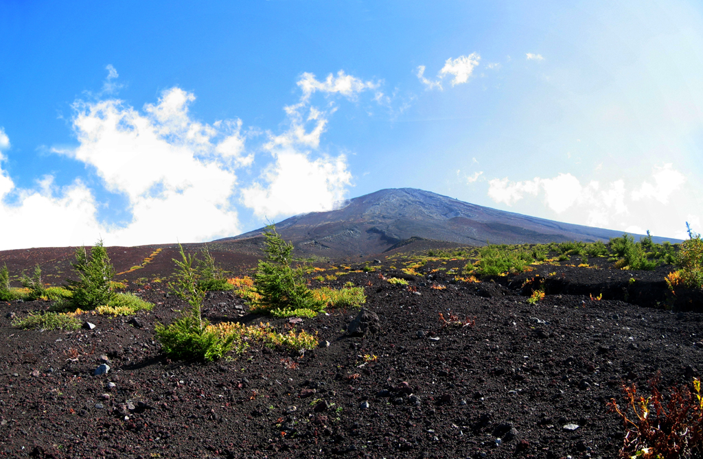 Mt. Fuji - Panorama of summit
