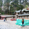 Toshogu - Panorama of grounds just inside the Yomeimon Gate