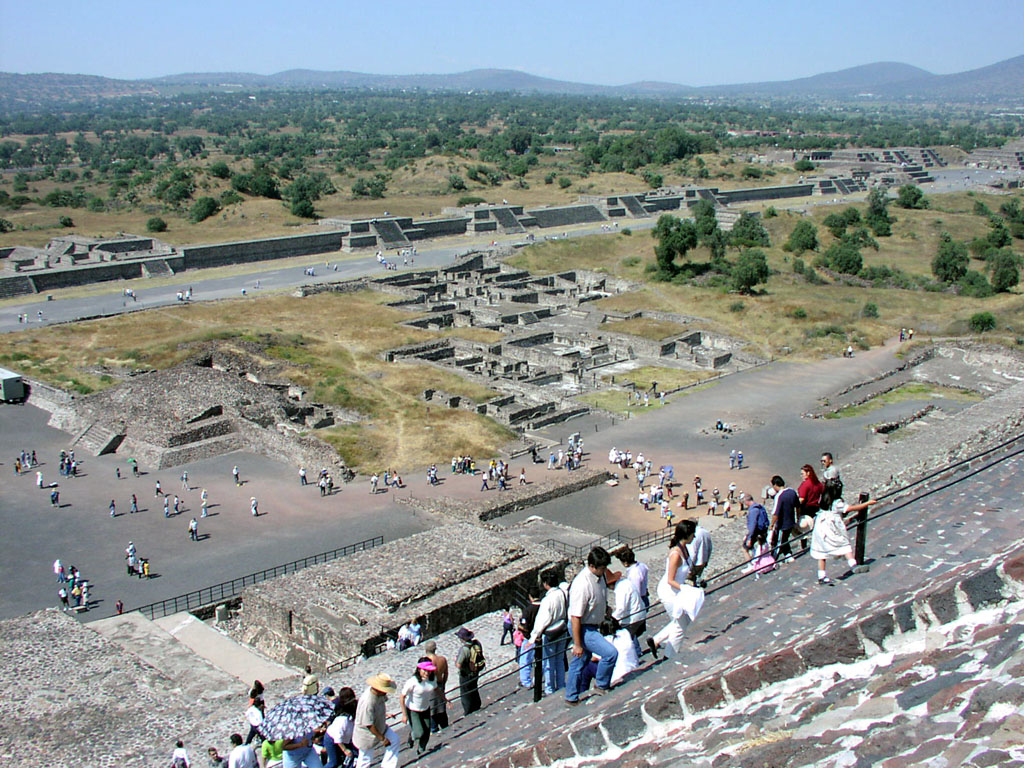 Avenue of the Dead, as seen from the Pyramid of the Sun