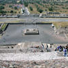 Sunken area below the Pyramid of the Sun