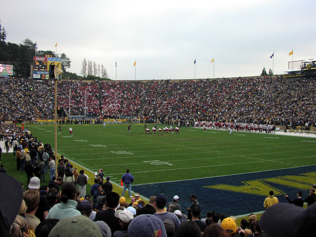 The Big Game - Cal and Stanfurd going at it