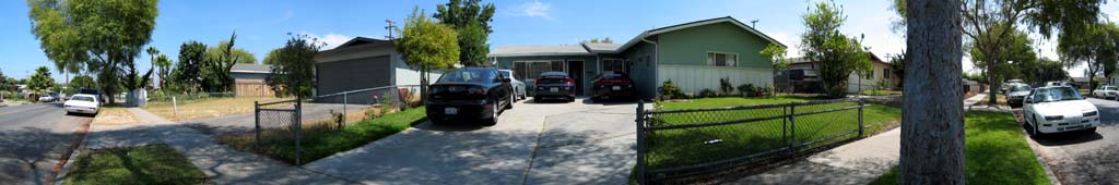 San Jose - Panorama of a Tropicana style suburan house