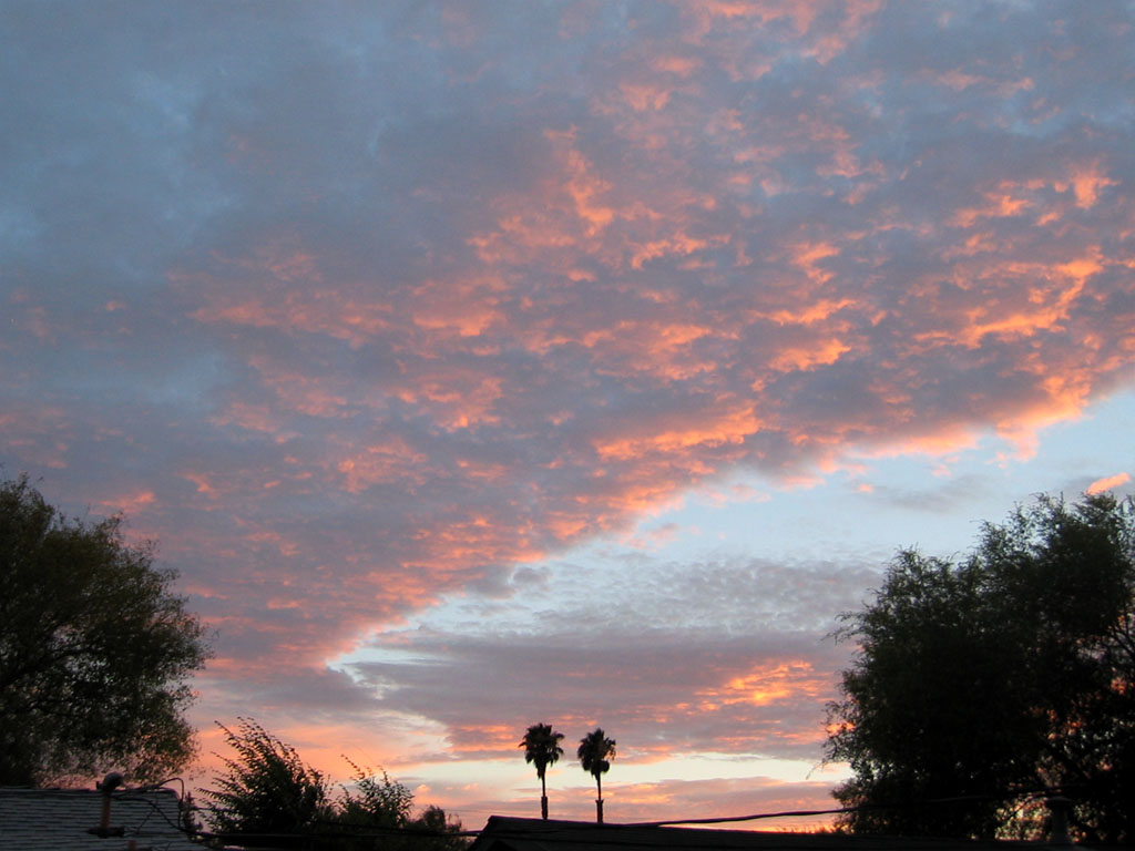 San Jose Sunset - The colors pick up as the marine layer spills into the valley