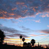 San Jose Sunset - Nice color contrast between painted clouds and blue sky