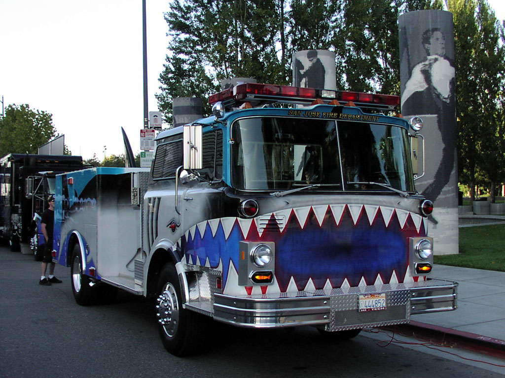 San Jose Arena - The San Jose Fire Department is a big fan of the Sharks