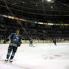 San Jose Arena - Teemu Selanne skates around after missing a shot