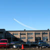 The Blue Angels - Start of a Loop maneuver behind the Pier 1 building