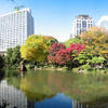 Panorama of a pond in Hibiya Park