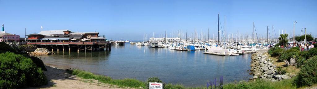 Monterey, CA - Panorama of Fisherman's Wharf