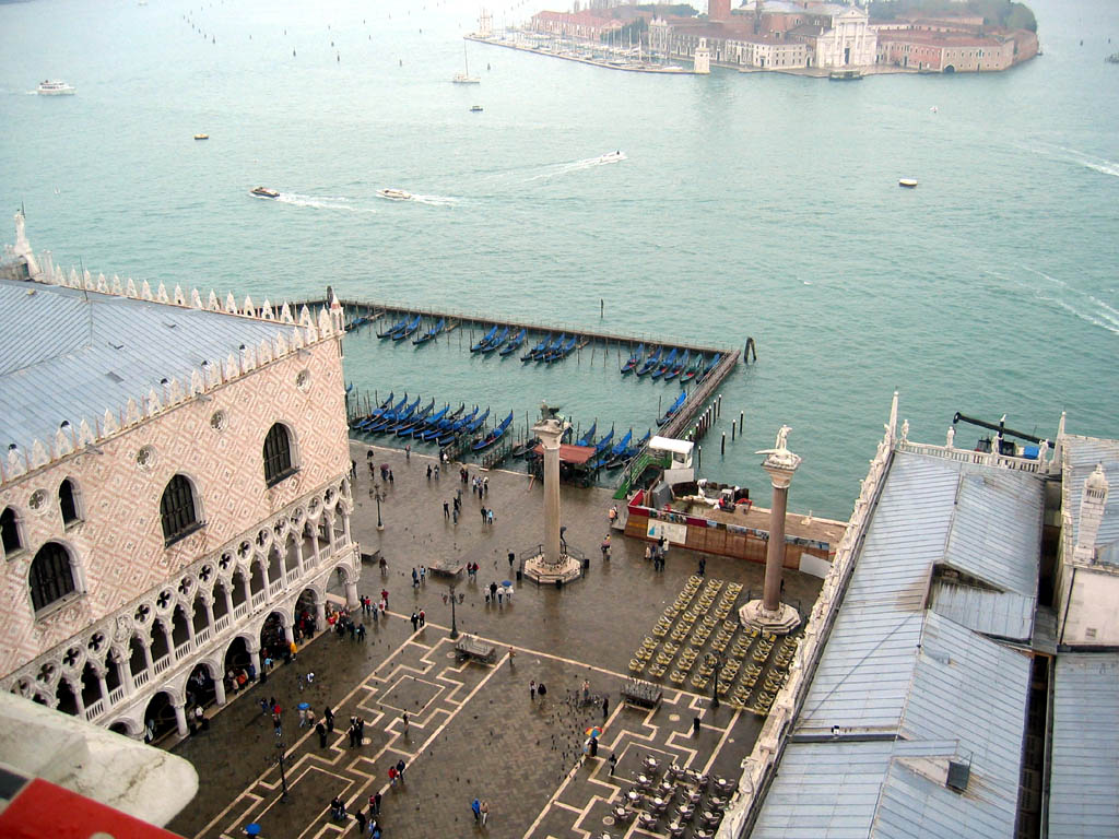 Entrance to Piazza San Marco, view from St. Mark's Campanile