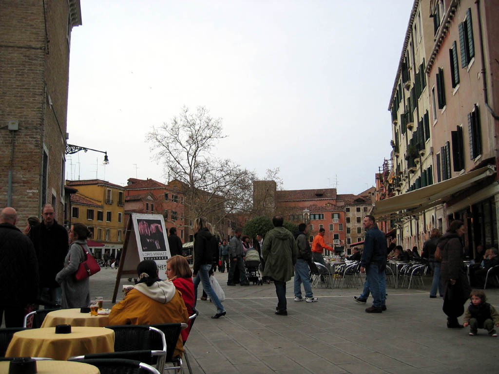 People at a typical plaza