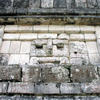 Sculptural details on a ruin facade