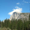 Half Dome, a granite giant 1,500m above Yosemite Valley