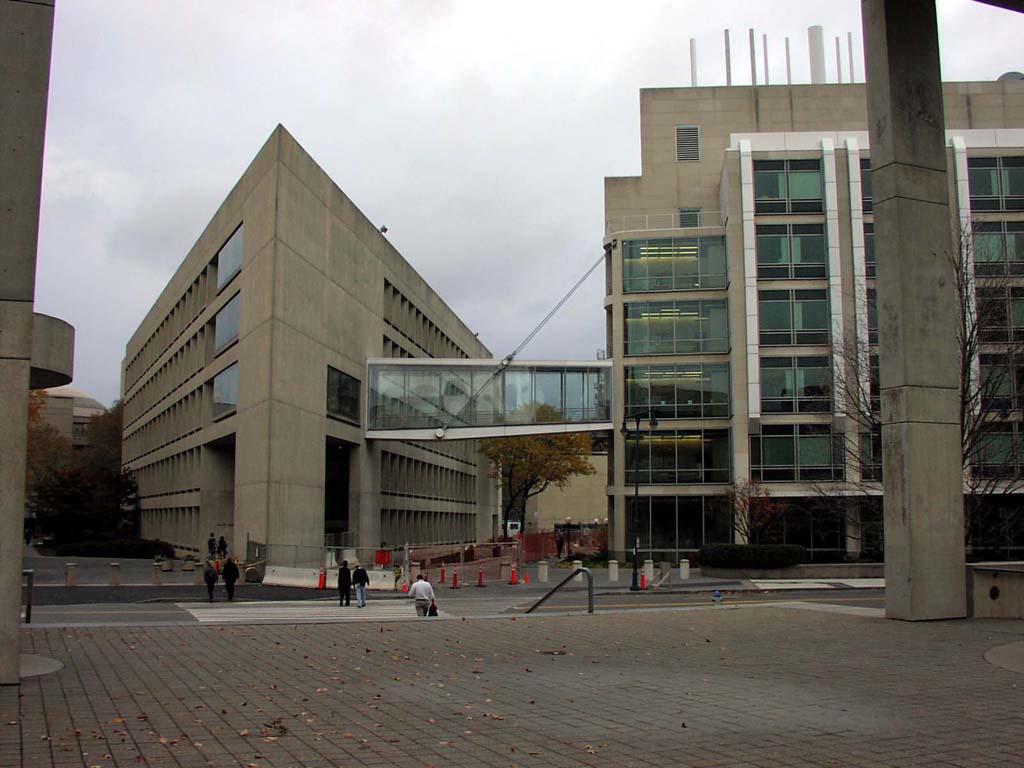 I.M. Pei's Landau Building and the Koch Building at MIT