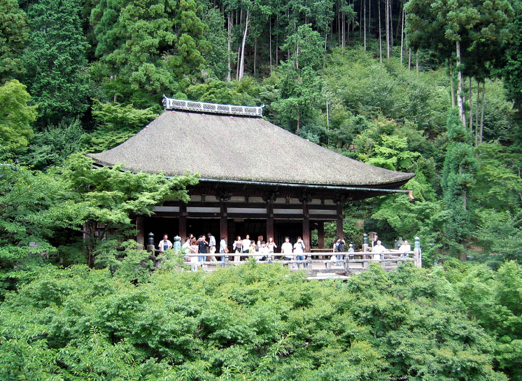 Kyomizu-dera - Oku-no-in (Innermost Temple), view from Hon-do (Main Hall)