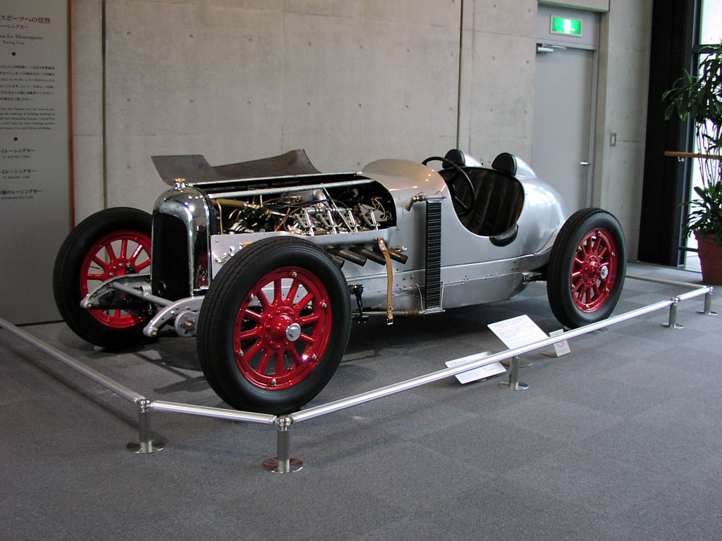 Honda Collection Hall - Classic race car with huge engine