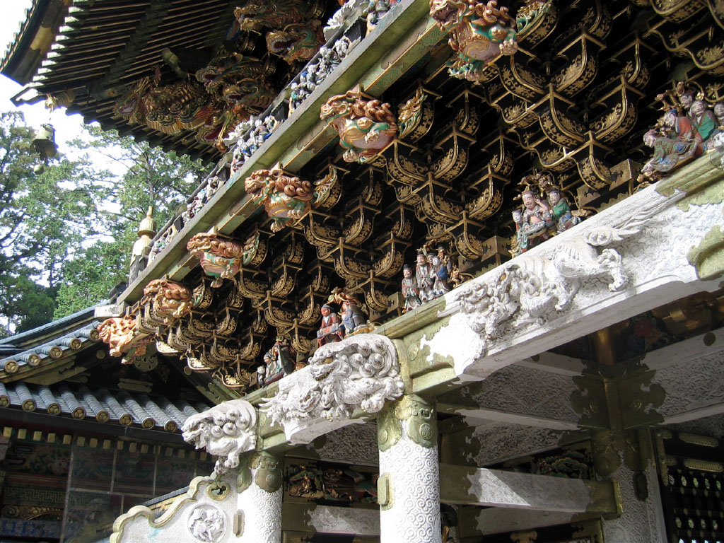 Toshogu Shrine - The Yomeimon Gate, details