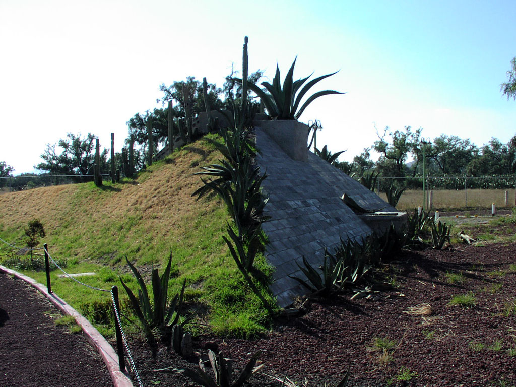 A pyramid-mound near the museum