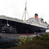RMS Queen Mary Panorama, with the b-427 Scorpion, a Russian foxtrot-class spy/attack submarine
