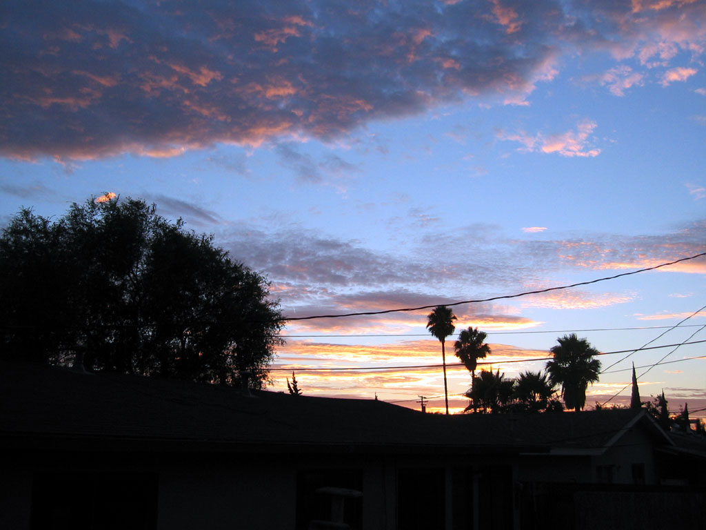 San Jose Sunset - The elements threaten to paint another beautiful sunset