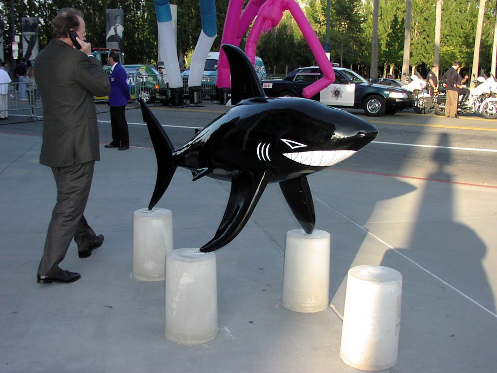 San Jose Arena - Plain Black Shark, from the SharkByte Art project