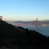 The Golden Gate Bridge - Partly obscured, from Conzelman Road